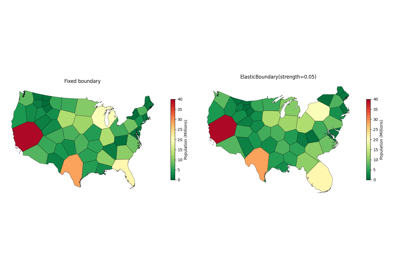 Voronoi Cartogram with Elastic Boundary
